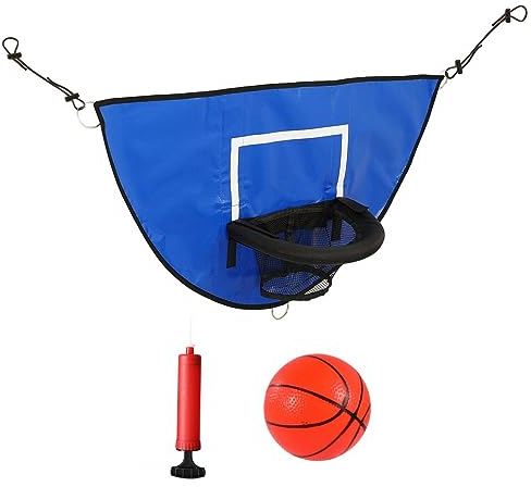 Trampolin Basketballkorb Set mit 1 Basketball/Luftpumpe Trampolin Indoor Outdoor Sportarten