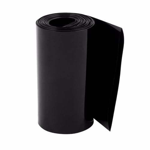 1pcs 85mm Flat Width Black PVC Heat Shrink Tubing 1M Length for Battery Pack 18650 Housing Heat Shrink Insulator
