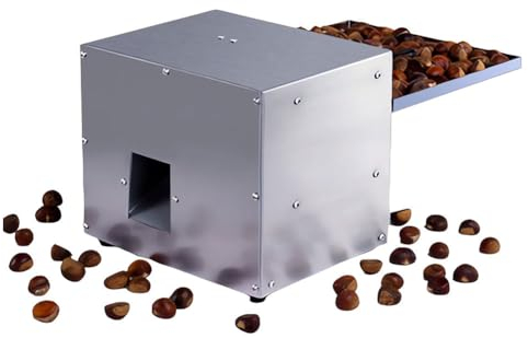 QUTBAG Macchina Automatica sgusciare e Aprire Le Castagne, Macchina elettrica per schiacciare Castagne da 60 W, Macchina intagliare Castagne Commerciale, Utilizzare batterie o elettricità Domestica