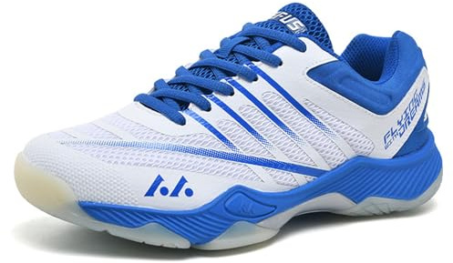 JiuQing Herren Badminton-Schuhe Leichte Volleyball-Tennisschuhe Turnschuhe Atmungsaktiv rutschfest