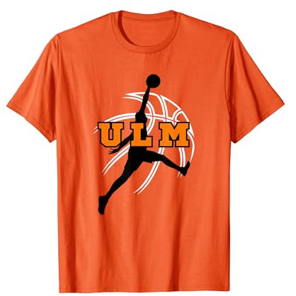 Ulm Basketball Fan Support Schwaben Stadion orange weiss T-Shirt