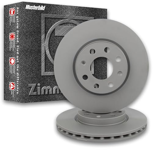 ZIMMERMANN 400.5569.30 2x Bremsscheiben Vorne Ø330mm innenbelüftet Stahl-Bremsscheibentopf Kompatibel mit MERCEDES-BENZ C-Klasse T-Modell S206 2064211400 A2064211400