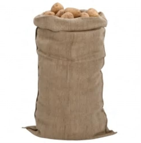 'vidaXL Jute Sacks Bag Set - Multipurpose Burlap Hessian Material for Storage, Decoration and Plant Protection, 30 pieces, Natural Brown