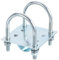 sourcing map Antenna Mounting Pole Bracket Pole Holder with Double U-bolt Clamp for Outdoor Antenna