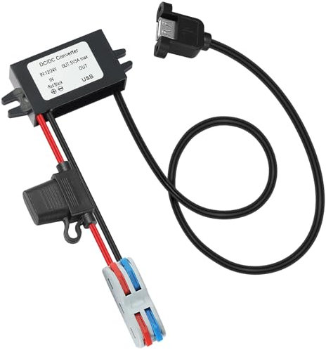 DC-DC Spannungswandler 12V/24V auf 5V 3A • 15W USB-A Step-Down Converter • IP67 Wasserdicht • Überlastschutz • Ideal für Auto, Solar & Industrie