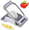 Egg Slicer for Hard Boiled Eggs, Heavy Duty, Dishwasher Safe, Stainless Steel Wire Cutter for Eggs, Strawberries, Bananas, Mushroom & Soft Fruits