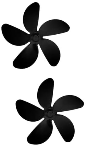 Warmhm 2stücke Heavy Duty Ventilatorblätter Für Wärmebetriebene Ofenventilatoren Effiziente Luftzirkulation Für Kaminöfen Und Holzöfen Hitzebeständige Zubehörteile