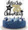 1 Stück Alles Gute zum 75. Geburtstag Kuchen Deko - Tortendeko Prost auf 75 Kuchendeko für Mann Frauen - Party Dekorationen Schwarz Gold