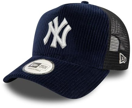 New Era New York Yankees MLB Truckerkappe verstellbar Mesh Cord Teamlogo Cap blau - One-Size