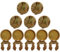 10 Pièces Couvre-Boutons pour Hommes Couvre-Boutons Vierges Utilisés pour Les Affaires Formelles De Mariage Chemise De Smoking Couvre-Boutons De Manchettes Ou Couvre-Boutons Avant Accessoires De