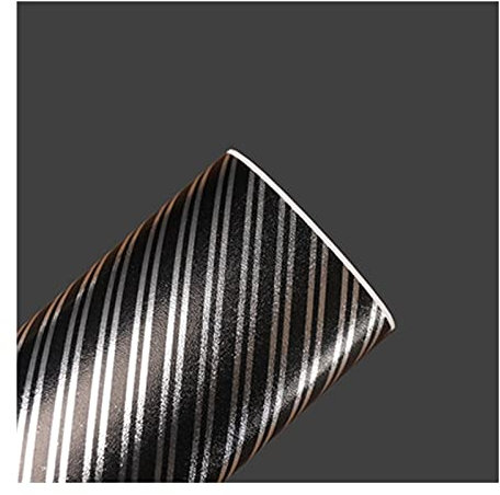 Geschenkpapier Rolle, 4 Stück Happy Birthday Heißprägerolle Neujahr Geburtstag Schwarzgold-Stil(N4)