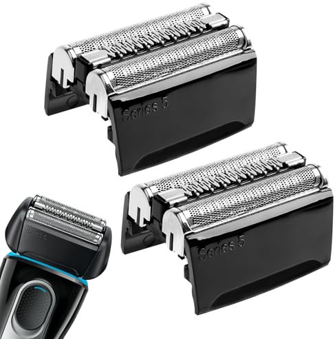 Series 5 Scherkopf 52B für Elektrische Rasierer, Ersatzkopf kompatibel mit Series 5, Rasierkopf S5 Ersatzscherteil für Herren Rasierer Series 5 5020s 5030s 5040s 5050cc 5070cc 5090, 2 Stück