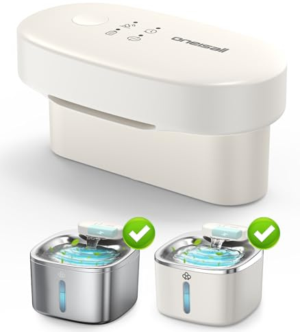 oneisall Module de batterie et panneau de commande pour fontaine à eau intelligente sans fil PW04 de 3,5 l
