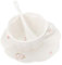 Cabilock Juego De Tazas De Té Vintage De 300 Ml Platillo De Cerámica Con Diseño De Flores Taza De Café Retro Para La Hora Del Té