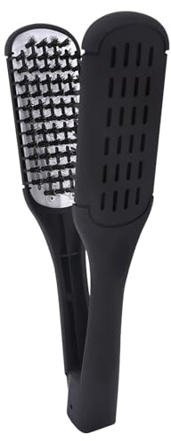 Glättbürste für Damen, doppelseitiger Glättkamm für Haare, Beauty-Accessoire, tragbare Glätteisenbürste für Reisen, Outdoor, Schule, Zuhause