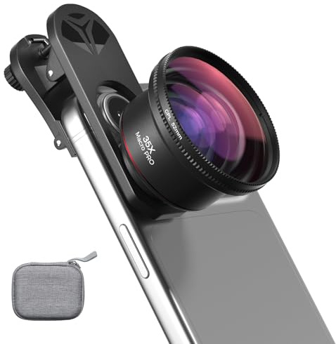 Kit d'objectif macro 35x pour smartphone avec filtre CPL, loupe HD avec clip d'objectif universel, fixation d'objectif d'appareil photo de téléphone pour iPhone 17/16/15/12/11, Samsung et téléphone