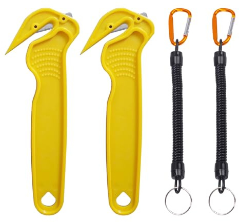 YCSHIPO Concealed Blade Box Cutter - Safe Box Cutter, Durable Cardboard Opener for Warehouse Use (Set of 2)