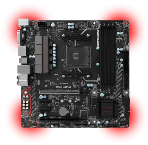 desktop motherboard Fit For MSI B350M MORTAR AM4 AMD B350 USB 3.1 HDMI Micro ATX Motherboard