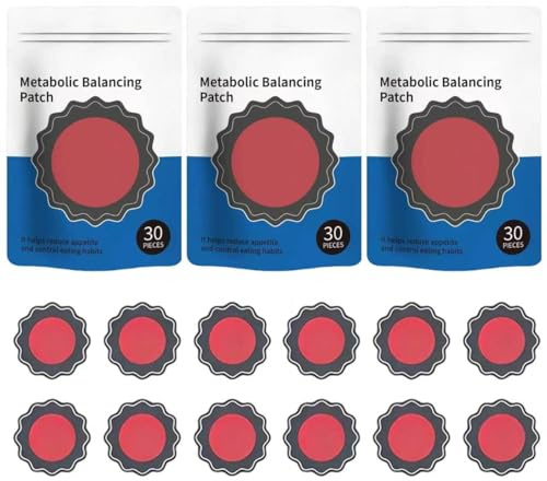 Berberine Patch, 90 Pièces Patchs De Soin Corporel, Favorisent l'équilibre Métabolique, Naturel,Tous Types De Peau, Discret Et Confortable pour Les Adultes (3Pack)