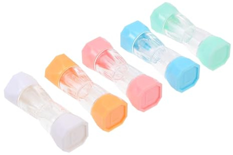 OATIPHO 5pcs Portable Lens Case Storage Organizer Made of Lightweight Sturdy Plastic for Travel and Work, Compact Contact Lens Container for Daily Use Random Color