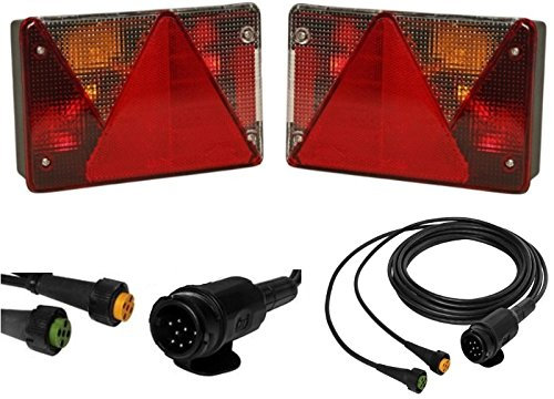 FKAnhängerteile 1 Set - Aspöck Multipoint 4 - Leuchtenset - 13polig - 5m Kabel