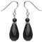 Ohrringe Ohrhänger Tropfen echter Onyx facettiert 925 Silber schwarz Ohrschmuck Damen