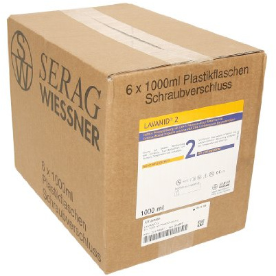 Lavanid 2 Wundspüllösung 6 x 1000 ml