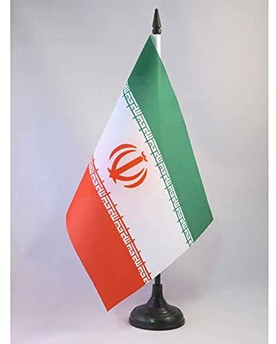 AZ FLAG - Tischflagge Iran - 21x14 cm - Iranische Tischfahne 14 x 21 Cm - Flaggen