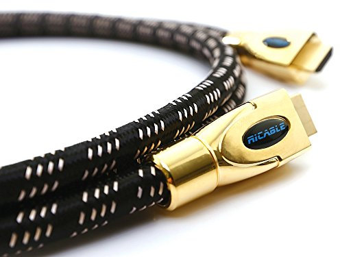 Ricable B15 Hi-End 15m - Câble HDMI 2.0 Ultra HD 4K HDR Bandwith 27 Gbps