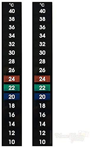 Home Brew Online 2 Pack - Stick-on LCD Thermometer Beer Wine Aquarium