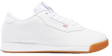 Reebok Princess Sneaker für Damen, Bequeme Lauf- oder Tennisschuhe, Weiß/Gum, 41 EU