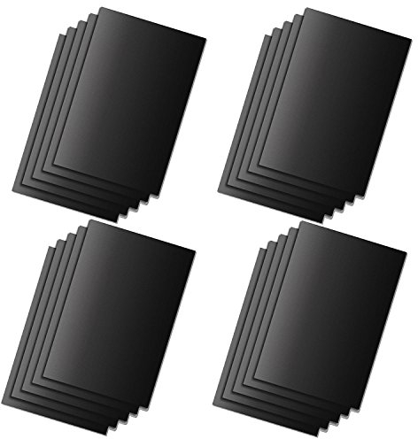 HAC24 20er Set Dauerbackpapier schwarz Dauer Backfolie Backpapier Dauerbackfolie