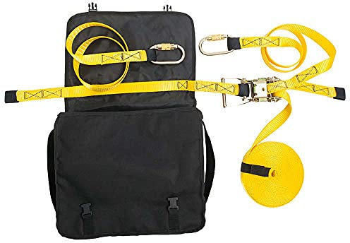 Portwest Horizontales Rettungsseil, Größe: Einheitsgröße, Farbe: Gelb/Schwarz, FP01YBR