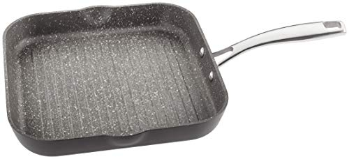 Stellar Rocktanium 26cm Grill Pan with Rock Hard QuanTanium Non-Stick Coating, Dishwasher & Oven Safe, Induction Ready