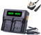 DuraPro Ultra Fast LCD Dual Charger for Canon BP-808,BP-809,BP-819,BP-820, BP-827,BP-828 Batteries Canon VIXIA GX10,HF G40,HF G30, XA20, XA25, XF400, XF405, HFG20, HFG40, HFM30