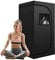 ZONEMEL Tragbares Sauna-Zelt, volle Größe für 1 Person, Spa-Zelt für Entspannung, Detox-Therapie (Dampfgarer Nicht im Lieferumfang enthalten, schwarz, 140 x 80 x 80 cm)