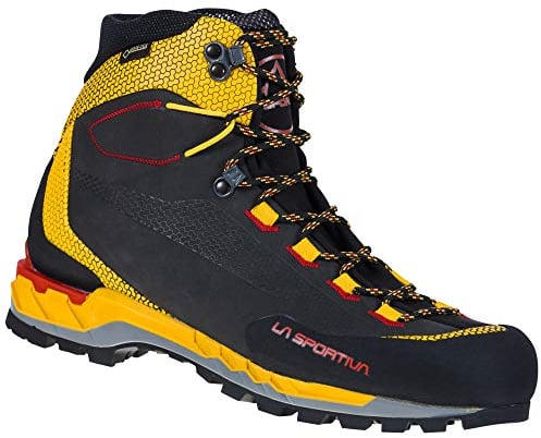 LA SPORTIVA M Trango Tech Leather GTX Gelb - Gore-Tex Leichter robuster Herren Wanderschuh, Größe EU 45.5 - Farbe Blac