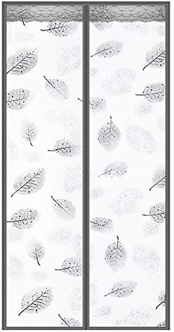 Liveinu Wärmeschutzvorhang Magnet Thermo Türvorhang Fliegengitter Panel-Isolierung Thermovorhang Wasserdicht Winddicht Klimaanlage Fliegenvorhang für Balkontür Wohnzimmer 90x210cm Style 2
