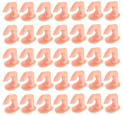 Yesland 50 Pack Practice Fingers, DIY Nail Art Training Fingers, Nail Decoration Training Fingers for Nail Art Beginners, Lovers and Salon Artists