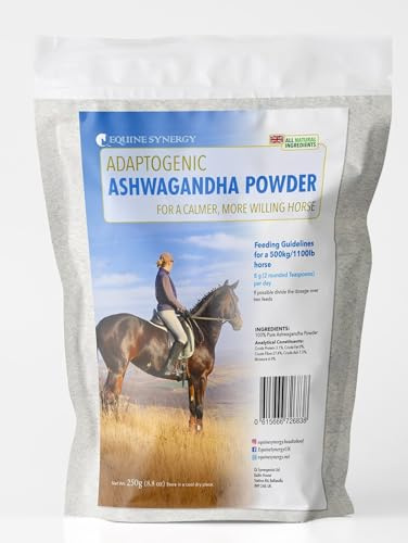 Equine Synergy Ashwagandha for Horses and Ponies- A Powerful Calming Herb to Maintain Relaxation and Focus in Your Horse or Pony, with Behaviour Adaptogens