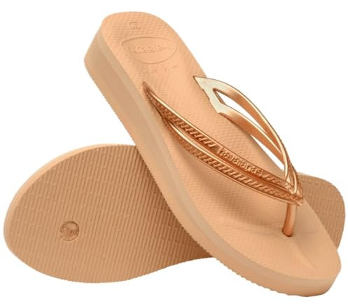 Havaianas Wedges, Infradito Donna, Oro (D'Oro), 44 EU