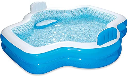Summer Waves Piscine familiale Jumbo élégante à 2 Anneaux 279 x 254 x 66 cm