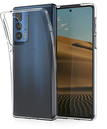 kwmobile Cover Compatibile con Motorola Edge 20 Pro - Custodia Morbida in Silicone TPU - Crystal Case Custodia Flessibile - trasparente
