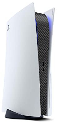 Skins4u Skin Folie kompatibel mit Playstation 5 Center Mittelteil DIGITAL Edition PS5 Skins Aufkleber Vinyl Sticker Schutz Carbon