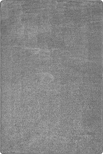 misento Teppich Shaggy klassischer einfarbiger Wohnzimmerteppich Schlafzimmer Esszimmer Silber 50 x 80 cm