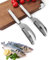 2 pcs Stainless Steel 3 in 1 Fish Maw Knife,Fish Scale Knife Cut/Scrape/Dig 3-in-1,Steel Serrated Multi-Function Efficient Fish Descaler Tool,for Home Restaurant Kitchen.