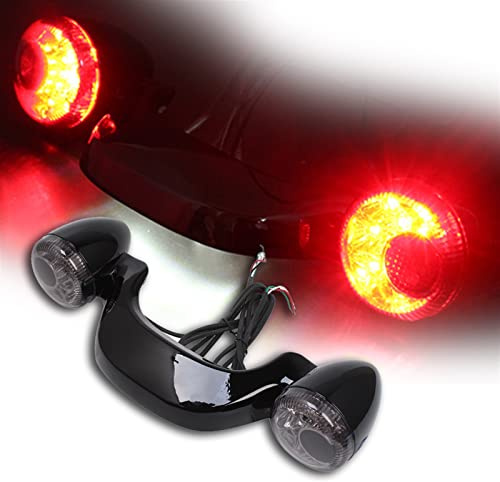 XQSSB Für Harley Touring Street Glide Road King Special FLHX FLTRX 2010-2021 Motorrad glänzend schwarz hintere Blinker-Bremslichtleiste Schmücken (Color : Gloss Black)