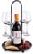 bar@drinkstuff Wine Night Stand with 4 x Glass Holders (Glasses not included)