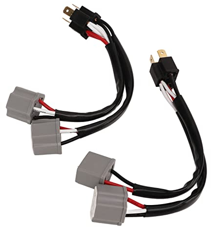 2Pcs 9003 H4 Scheinwerfer Kabelbaum Sockel Adapter Männlich zu Weiblich 2 Weg Splitter Drähte für Lkw Pickup LED Kabel Stecker