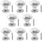 8 Pack Crystal Glass Cabinet Door Knobs.20mm Drawer Knobs.Crystal Glass Knobs for Cupboards, Wardrobe, Sideboard, Drawer, Wardrobe Door. Furniture Accessories (Transparent)